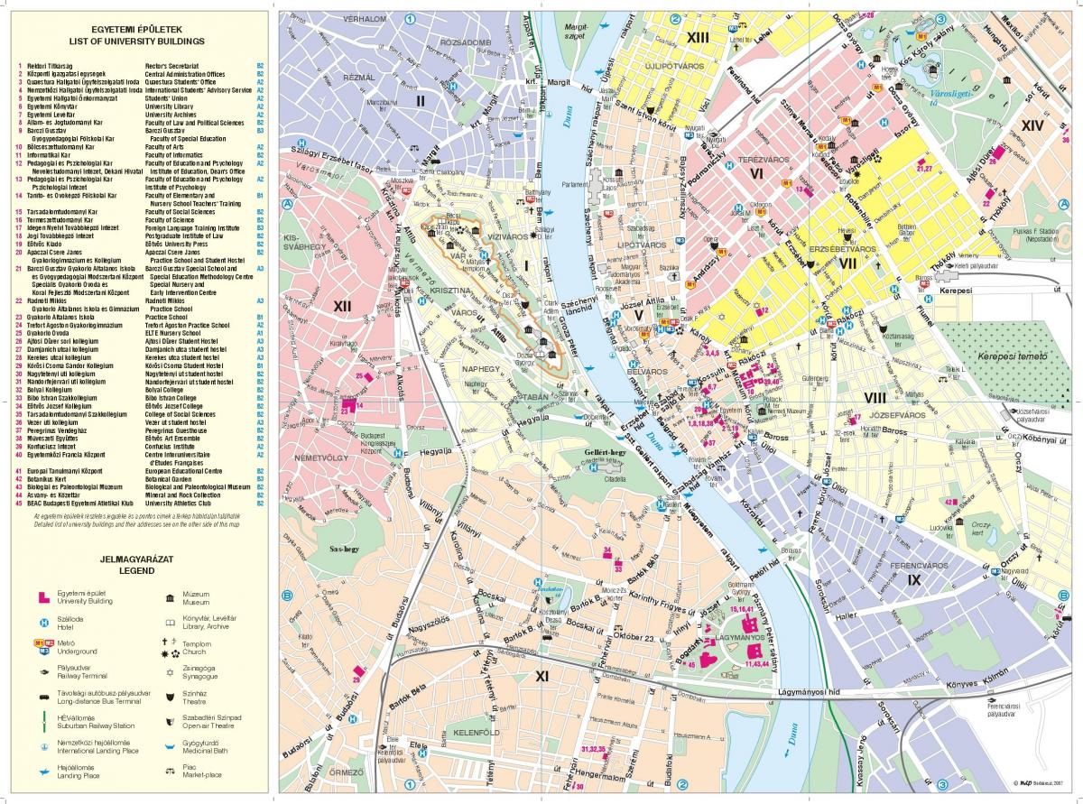 ブダペスト市街地図