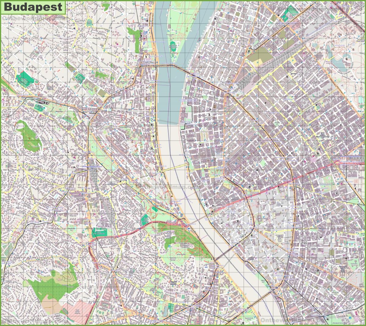 ブダペストの街並みマップ